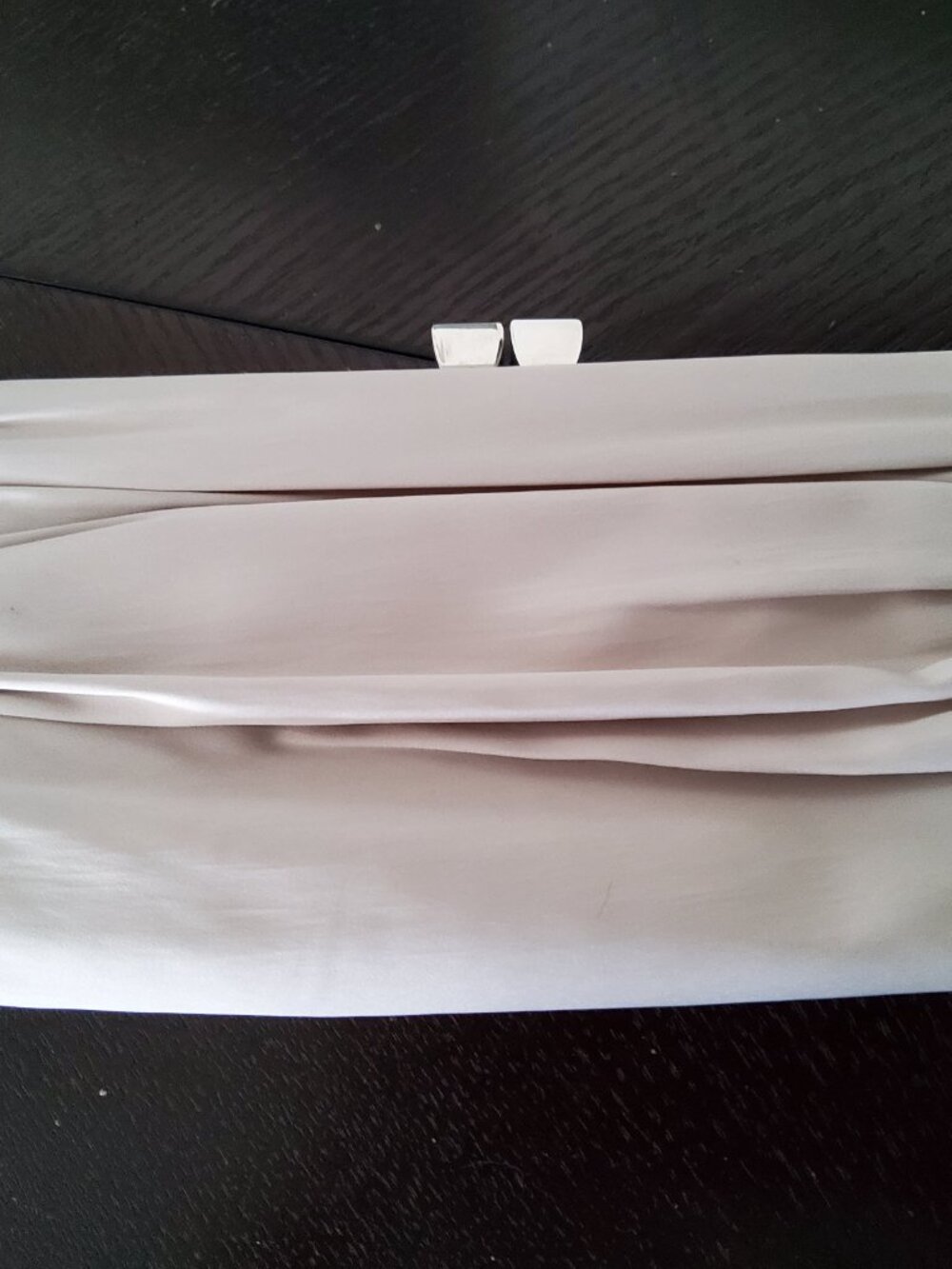 Satin Clutch White